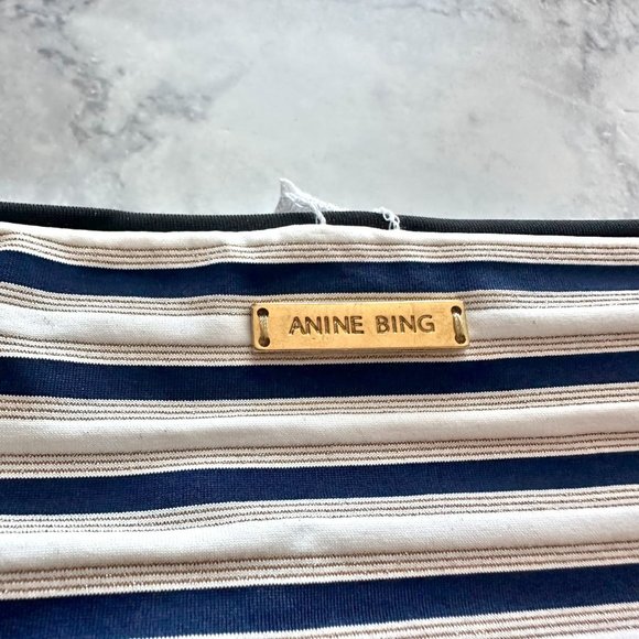 Anine Bing Black Striped Reversible Bikini Bottom - Picture 8 of 13